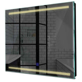 Specchio LED Quadrato | Pulsante touch | Luce bianca calda - Reyze Serie Minimal Modello 8